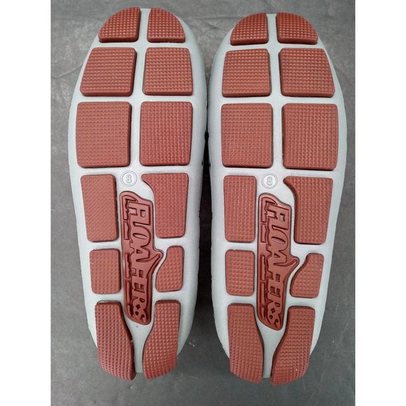 Floafers Shoes Deck Loafers Women's 8 Grey Burgundy New Float Foam Posh Driver - Picture 9 of 10